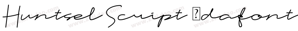 Huntsel Script (dafont)字体转换